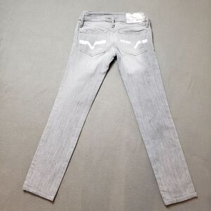 Diesel Industry - Matic Jeans - Size 25 stretch metallic silver designs